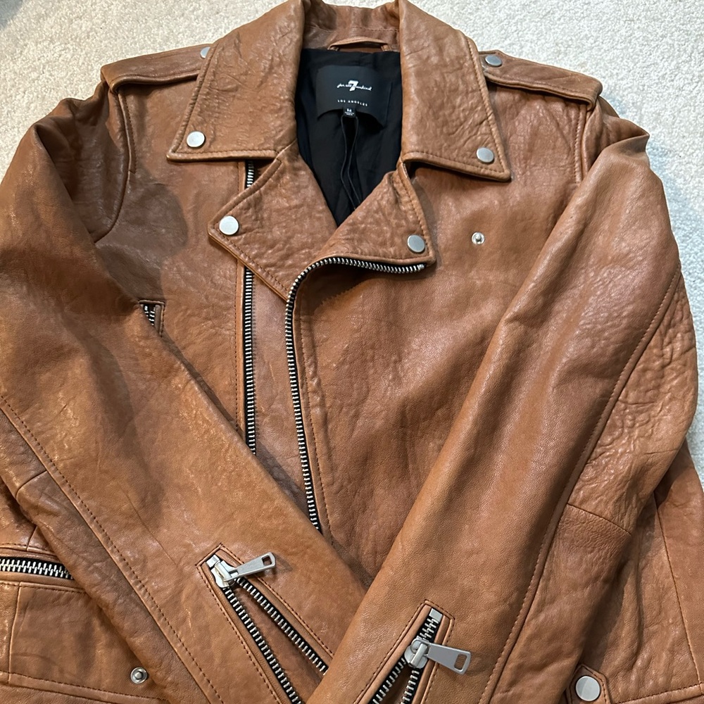 7 For All Mankind Leather Jacket